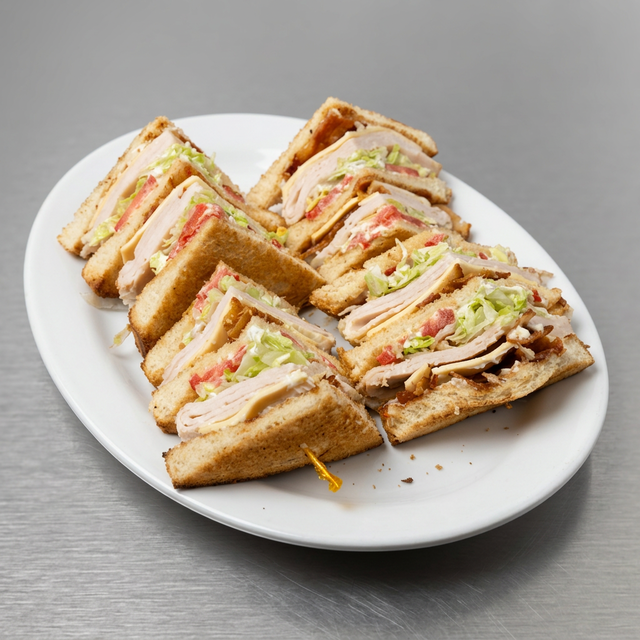 Turkey Club Sandwich.
